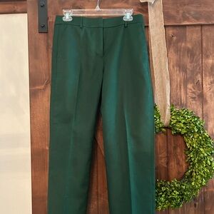 JCrew forest green slacks